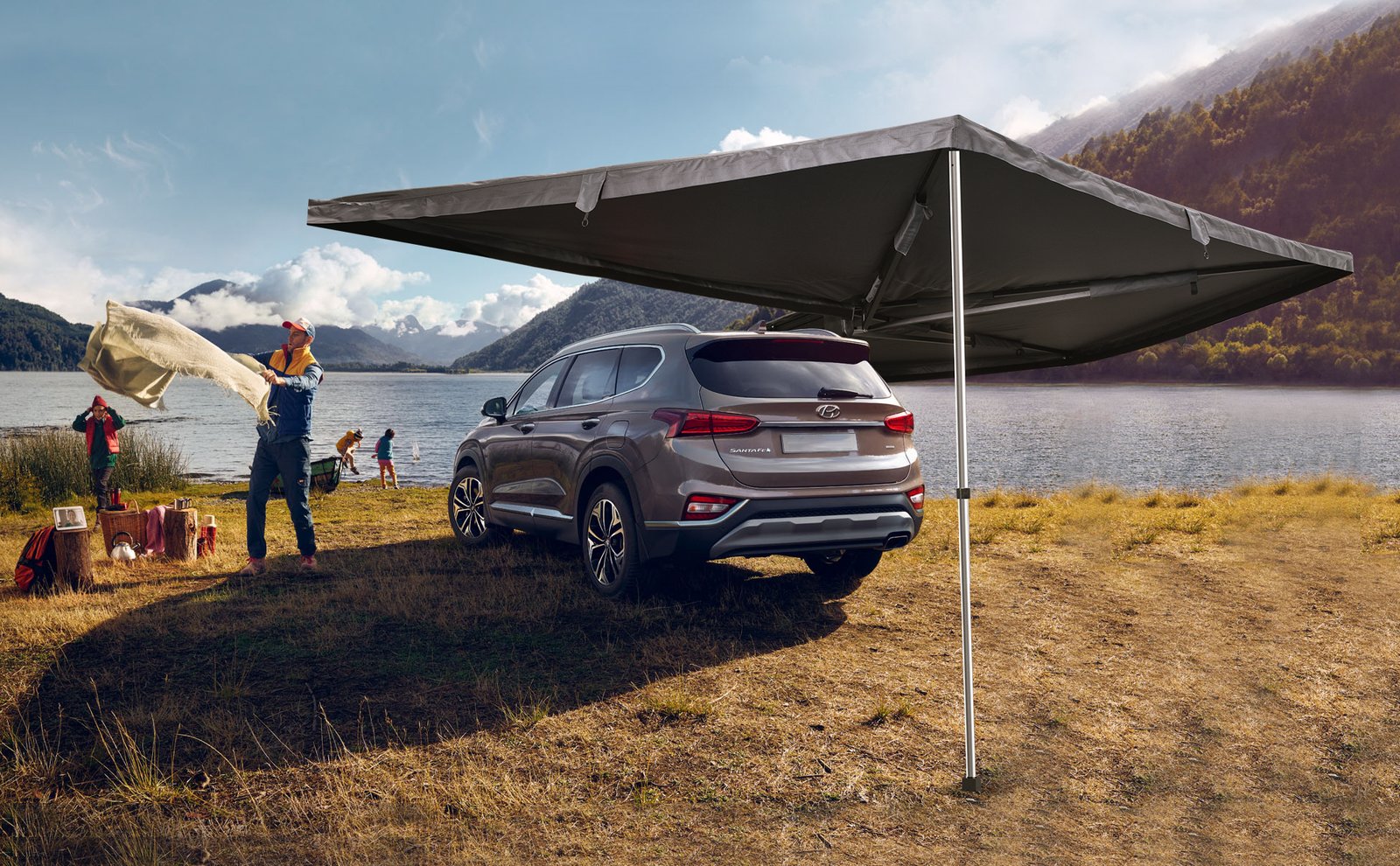 Car-side-free-standing-awning-Double-arms-happyking-2