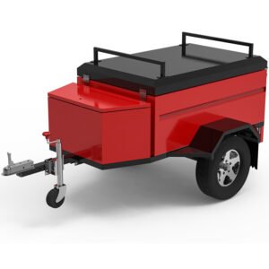 Small travel camping trailer off road